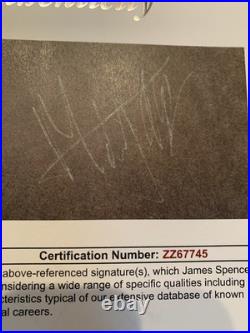 MICK JAGGER HAND SIGNED 4x6 CUT SIGNATURE ROLLING STONES SINGER JSA LOA