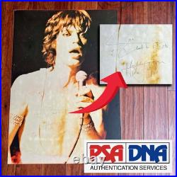 MICK JAGGER PSA Autograph XXL 1970s Concert Poster Signed Rolling Stones MICK JAGGER PSA Autograph XXL 1970s Concert Poster Signed Rolling Stones