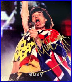 MICK JAGGER (Rolling Stones) Signed Original 8x10 Authentic Autograph withCOA