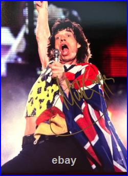 MICK JAGGER (Rolling Stones) Signed Original 8x10 Authentic Autograph withCOA