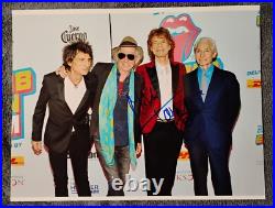 MICK JAGGER SIGNED PHOTO WITH CONCERT POSTER & COA INCLUDED The Rolling Stones