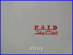 MICK JAGGER SIGNED PHOTO WITH CONCERT POSTER & COA INCLUDED The Rolling Stones