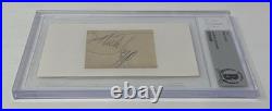 MICK JAGGER Signed Autograph Cut Rolling Stones Beckett Slab and JSA LOA COA