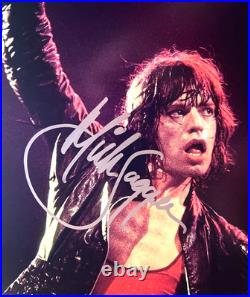 MICK JAGGER Signed (ROLLING STONES) Original 8x10 Authentic Autograph withCOA