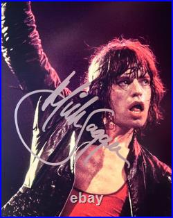 MICK JAGGER Signed (ROLLING STONES) Original 8x10 Authentic REAL Autograph