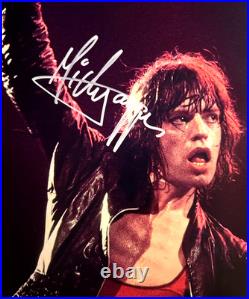 MICK JAGGER Signed (THE ROLLING STONES) 8x10 Authentic Original Autograph withCOA