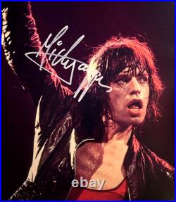 MICK JAGGER Signed (THE ROLLING STONES) 8x10 Authentic Original Autograph withCOA