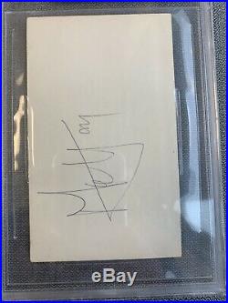 MICK JAGGER THE ROLLING STONES JSA CERTIFIED Autograph Cut Signed Real RARE