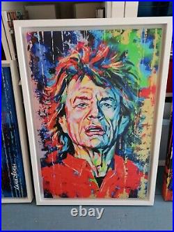 MICK JAGGER wall art framed canvas print 40 x 60 cm The Rolling Stones