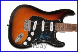 MICK TAYLOR SIGNED AUTOGRAPH FENDER ELECTRIC GUITAR THE ROLLING STONES With JSA