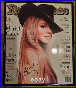 Mariah Carey Sexy Signed Rolling Stone Magazine Feb 1998 (coa Included)