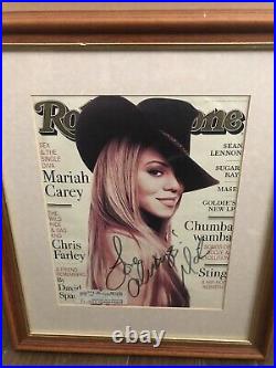Mariah Carey Signed Rolling Stone Magazine Cover (Framed)
