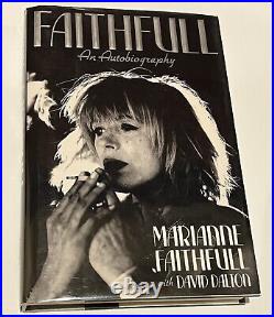 Marianne Faithfull-SIGNED-Autobiography-1st ed-FINE! -Rolling Stones-Tears Go By