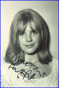 Marianne Faithfull Signed Autograph Promo Photo (Rolling Stones)