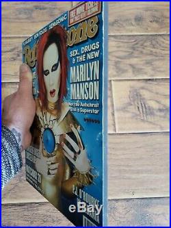 Marilyn Manson Signed Autographed Poster Rolling Stone Cover 1998 EXTREMELY RARE