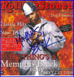 Memphis Bleek Autographed Rolling Stoned CD Cover RD