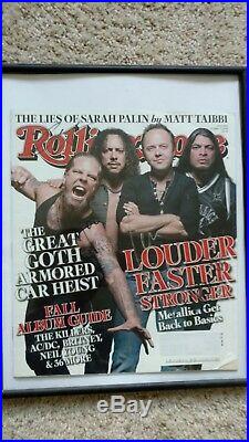 Metallica autographed Rolling Stone magazine