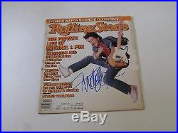 Michael J Fox Autographed Back To The Future Signed Rolling Stone Magazine