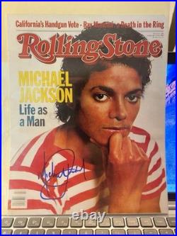 Michael Jackson Signed 8x10 Autographed Photo / Picture + COA Rolling Stones