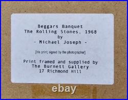 Michael Joseph Beggars Banquet Rolling Stones Signed Photo London 1968 No 22/250