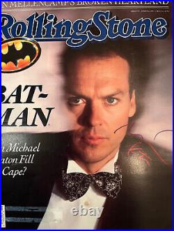 Michael Keaton (Batman) signed ROLLING STONE magazine