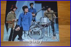 Mick Avory Autographed Photo with Beckett Hologram The Kinks / Rolling Stones