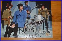 Mick Avory Autographed Photo with Beckett Hologram The Kinks / Rolling Stones