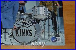 Mick Avory Autographed Photo with Beckett Hologram The Kinks / Rolling Stones