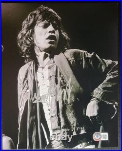 Mick Jagger Authentic Signed 8x10 Photo With Beckett BAS COA The Rolling Stones