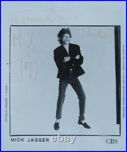 Mick Jagger Autographed Signed Publicity Photo Rolling Stones