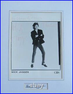 Mick Jagger Autographed Signed Publicity Photo Rolling Stones