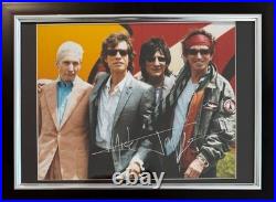 Mick Jagger, Famous Rolling Stones Singer Hand Signed Framed 30x25cm Photo & COA