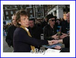 Mick Jagger Hand Signed Autograph Photo 8x12 Rolling Stones COA