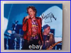 Mick Jagger Hand Signed Photo + COA The Rolling Stones