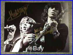 Mick Jagger & Keith Richards Autographed Rolling Stones 8x10 Photo COA