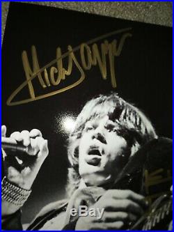 Mick Jagger & Keith Richards Autographed Rolling Stones 8x10 Photo COA