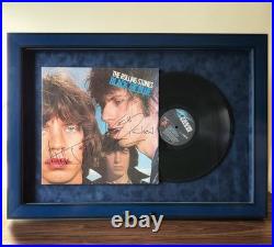 Mick Jagger & Keith Richards Hand Signed 1976 Rolling Stones Black And Blue LP