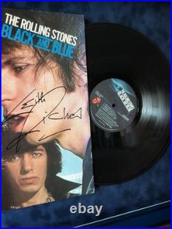 Mick Jagger & Keith Richards Hand Signed 1976 Rolling Stones Black And Blue LP
