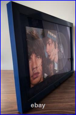 Mick Jagger & Keith Richards Hand Signed 1976 Rolling Stones Black And Blue LP