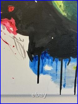 Mick Jagger Keith Richards Rolling Stones Original Acrylic Paintings 19.5×23.5