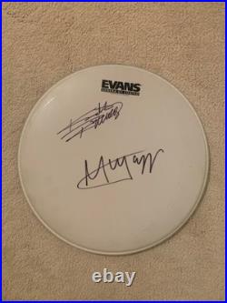 Mick Jagger & Keith Richards Signed Autographed Drum Head Rolling Stones