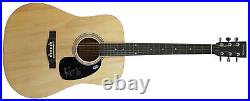 Mick Jagger Rolling Stones Authentic Signed Natural Acoustic Guitar BAS #A05166