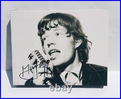 Mick Jagger Rolling Stones Autographed RP 11x14 Canvas Print Wall Art