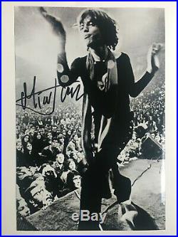 Mick Jagger / Rolling Stones Hand-signed 12x8 Photo Autograph