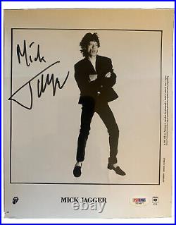 Mick Jagger Rolling Stones Signed Autographed 8x10 Photo PSA Certified READ