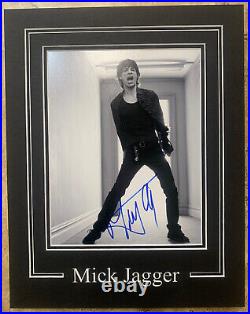 Mick Jagger Rolling Stones Signed Autographed Matted 8x10 Photo PAS Certified 3