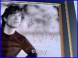 Mick Jagger Rolling Stones Signed Autographed Matted 8x10 Photo PSA Certified