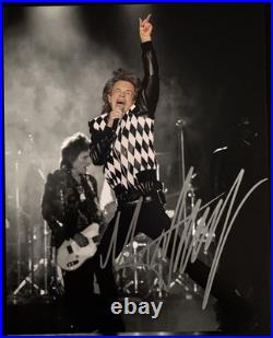 Mick Jagger Rolling Stones Signed Autographed Signature 8x10 Matte Photo COA
