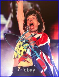 Mick Jagger (Rolling Stones) Singed 8x10 inch Original Authentic Autograph withCOA