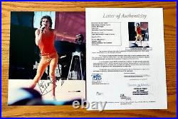 Mick Jagger Rolling Stones Sticky Fingers Aftermath Signed 8x10 Photo JSA Letter